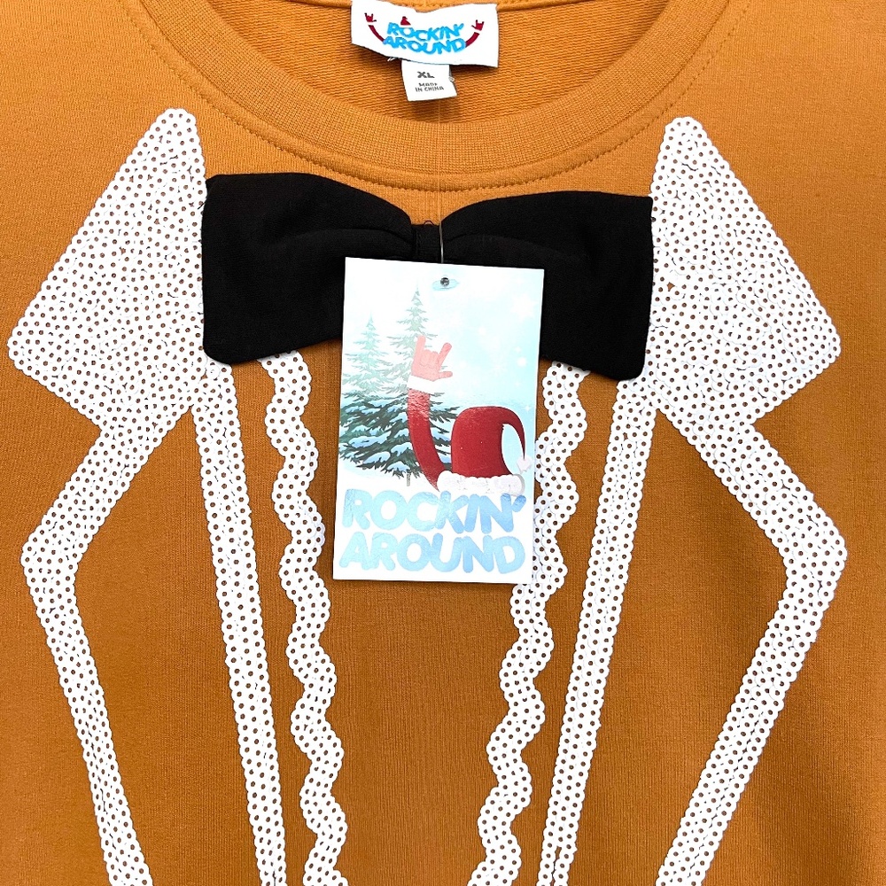 Ginger Bread Man sweat shirt.      ( NEW ITEM ) - Picture 3 of 4
